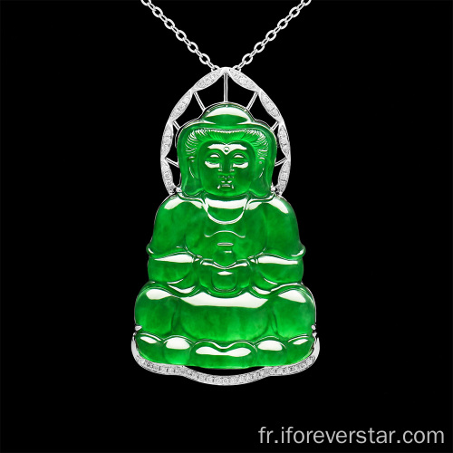 Jadeite avalokitesvara de qualité supérieure